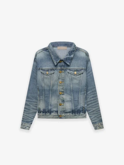 Essentials Kids Trucker Indigo Jacket