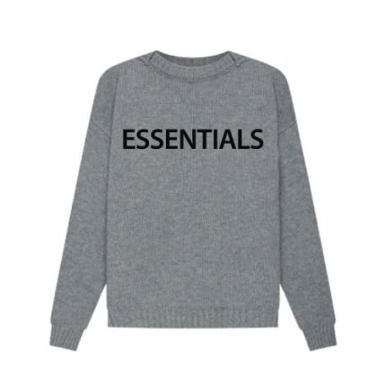 Essentials Overlapped White Sweater