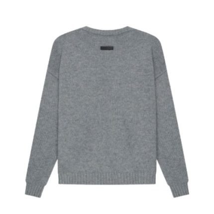 Essentials Overlapped White Sweater